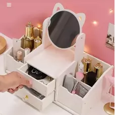 Органайзер за бижута и козметика с огледало Органайзер за бижута и козметика с огледало